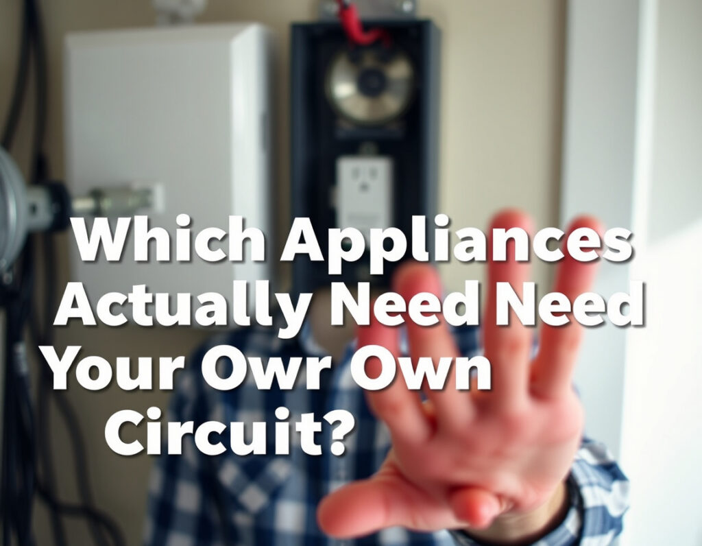Which Appliances Actually Need Their Own Circuit? — Electrical Services, Palos Hills
